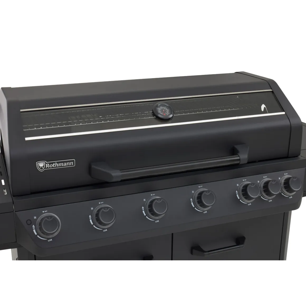 Rothmann Gasgrillwagen Vulcano 6 Turbo Plus Black Edition