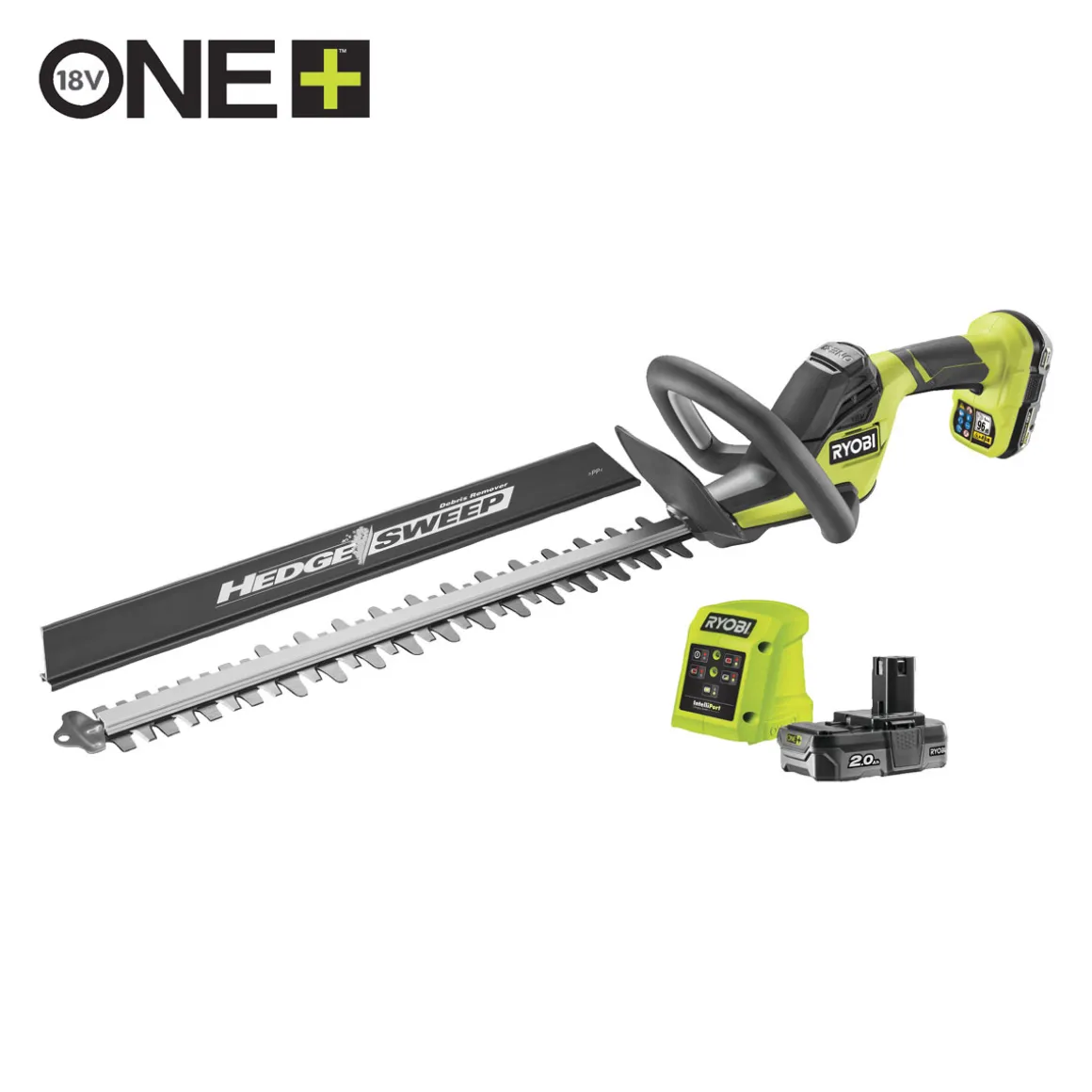 Ryobi Akku-Heckenschere RY18HT50A-120 50 cm inkl 2,0 Ah Akku u Ladegerät