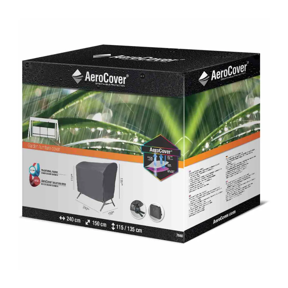 Schaukelhülle AeroCover 240 x 150 x 135/115 cm atmungsatkiv