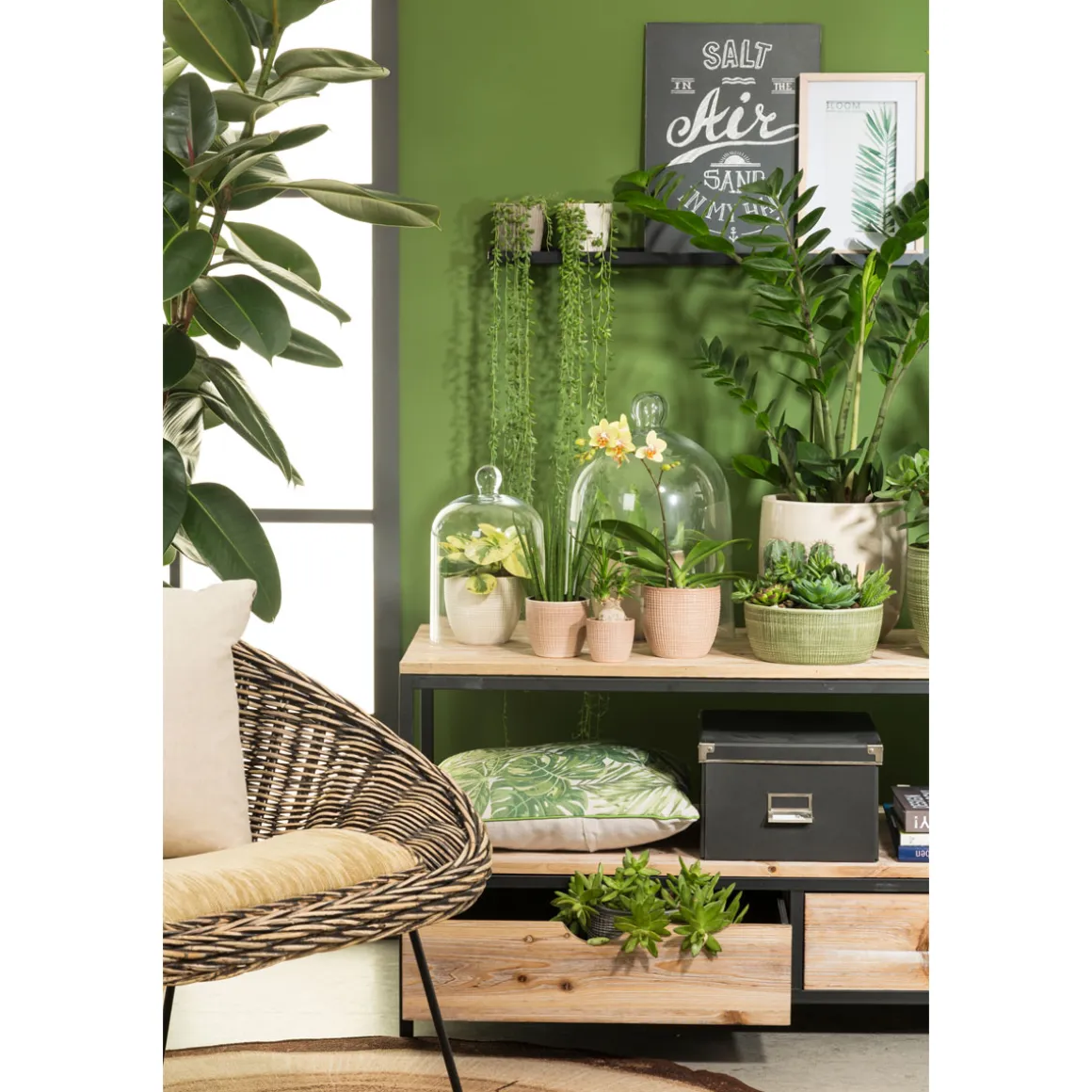 Scheurich Übertopf Corteza Menta 866 16 cm