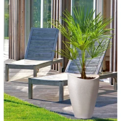 Scheurich Pflanzgefäß Wave Globe High BxhxT 50,5 x 67 x 50,5 cm Schwarz-Granit