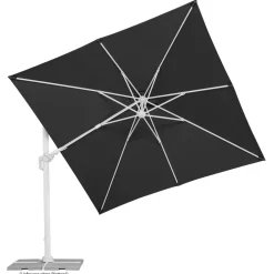 Schneider Schirme Ampelschirm Rhodos Twist Bianco 300 x 300 anthrazit