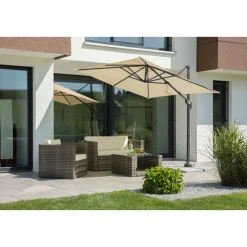 Schneider Schirme Ampelschirm Rhodos Junior 230 x 230 cm natur