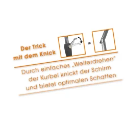 Schneider Schirme Sonnenschirm Tunis 270 x 150 cm Anthrazit