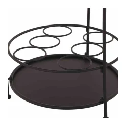 Siena Garden Beistelltisch Siero 42 x 74 cm schwarz