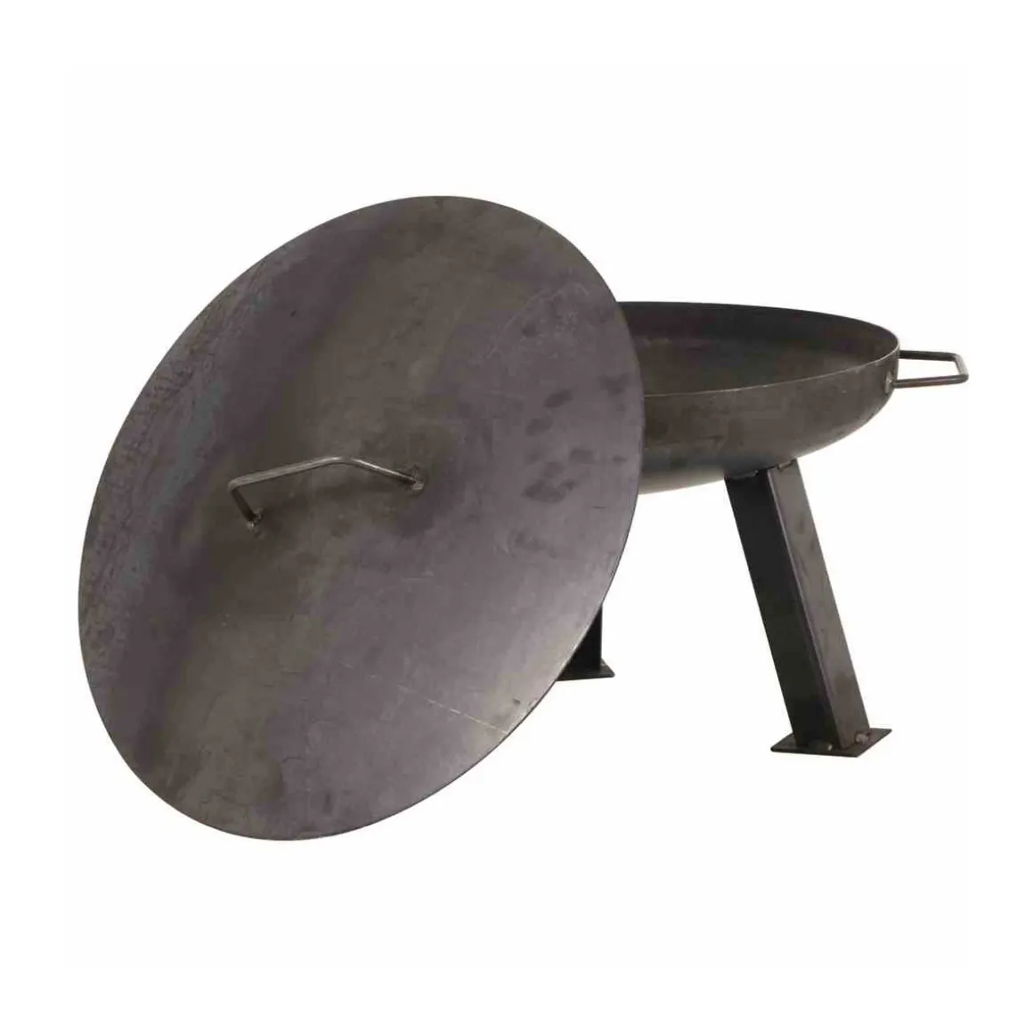 Siena Garden Deckel zu Feuerschale XXL 55 cm Durchmesser 57 x 0,2 cm unbehandelter Stahl