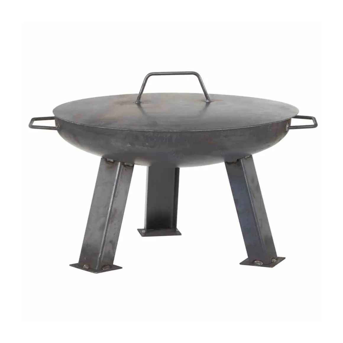 Siena Garden Deckel zu Feuerschale XXL 55 cm Durchmesser 57 x 0,2 cm unbehandelter Stahl