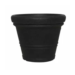 Siena Garden Gefäß Amalia Durchmesser 40 x 32 cm schwarz-granit