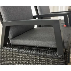 Siena Garden Positionssessel Taranto Aluminium-Gestell anthrazit Gardino-Geflecht
