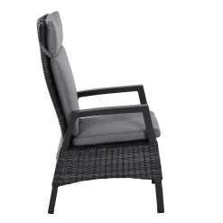 Siena Garden Positionssessel Taranto Aluminium-Gestell anthrazit Gardino-Geflecht