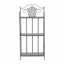 Siena Garden Regal Como 63 x 29 x 142 cm matt schwarz/dunkelgrau