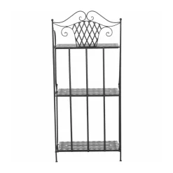 Siena Garden Regal Como 63 x 29 x 142 cm matt schwarz/dunkelgrau