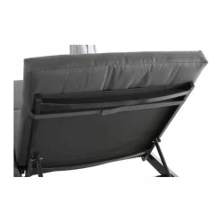 Siena Garden Sofabett „Waikiki“, mehrfach verstellbar, anthrazit/grau