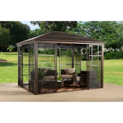 Sojag Pavillon Castel 1012 297,09x362,09x282,56cm Bronze