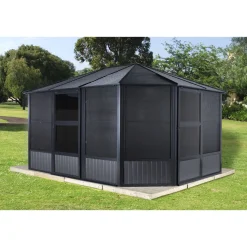 Sojag Pavillon Kaltwintergarten Charleston 1215 383,6x488,6x280,89cm Anthrazit