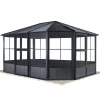 Sojag Pavillon Kaltwintergarten Charleston 1212 383,6x383,6x280,89cm Anthrazit