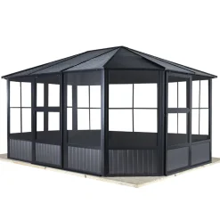 Sojag Pavillon Kaltwintergarten Charleston 1212 383,6x383,6x280,89cm Anthrazit
