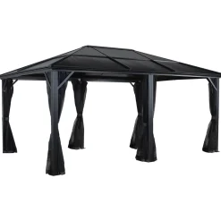 Sojag Pavillon Meridien 1216 inkl. Moskitonetz 365x485x270cm Anthrazit