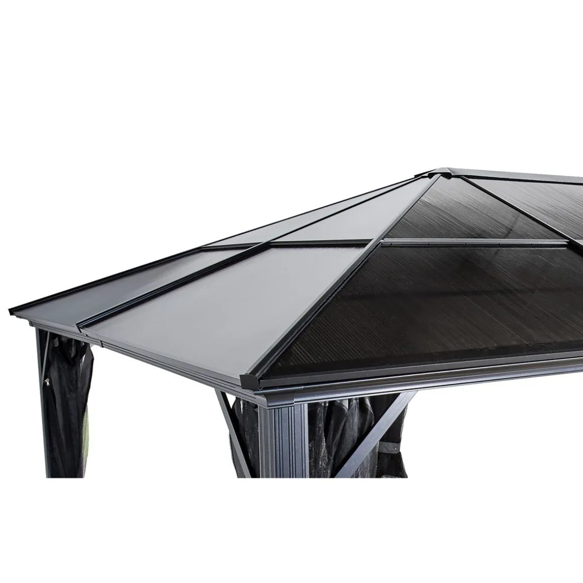 Sojag Pavillon Meridien 1216 inkl. Moskitonetz 365x485x270cm Anthrazit