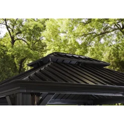 Sojag Pavillon Messina 1216 inkl. Moskitonetz 363x483x307,1cm Anthrazit