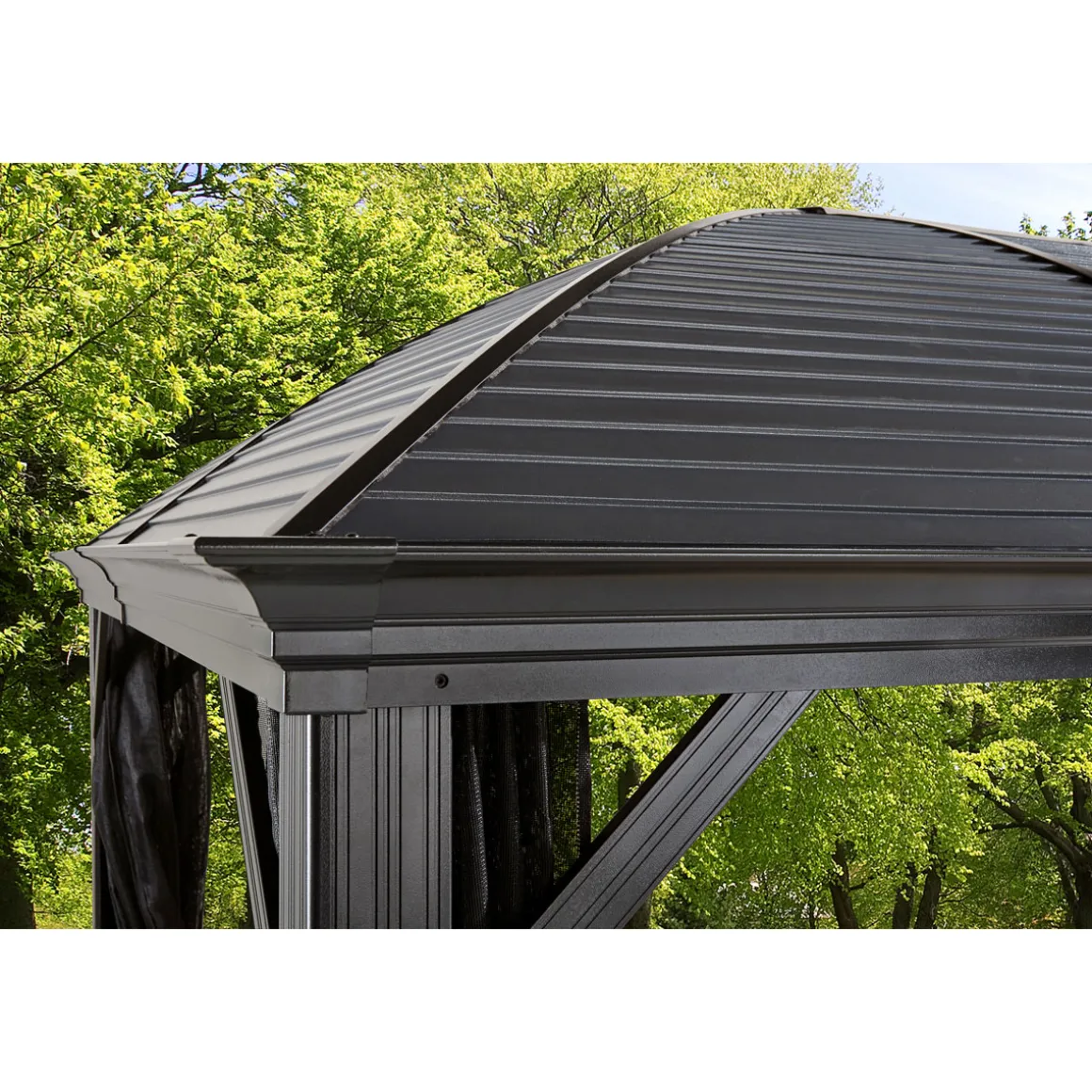 Sojag Pavillon Moreno 1014 inkl. Moskitonetz 298x423x283cm Anthrazit