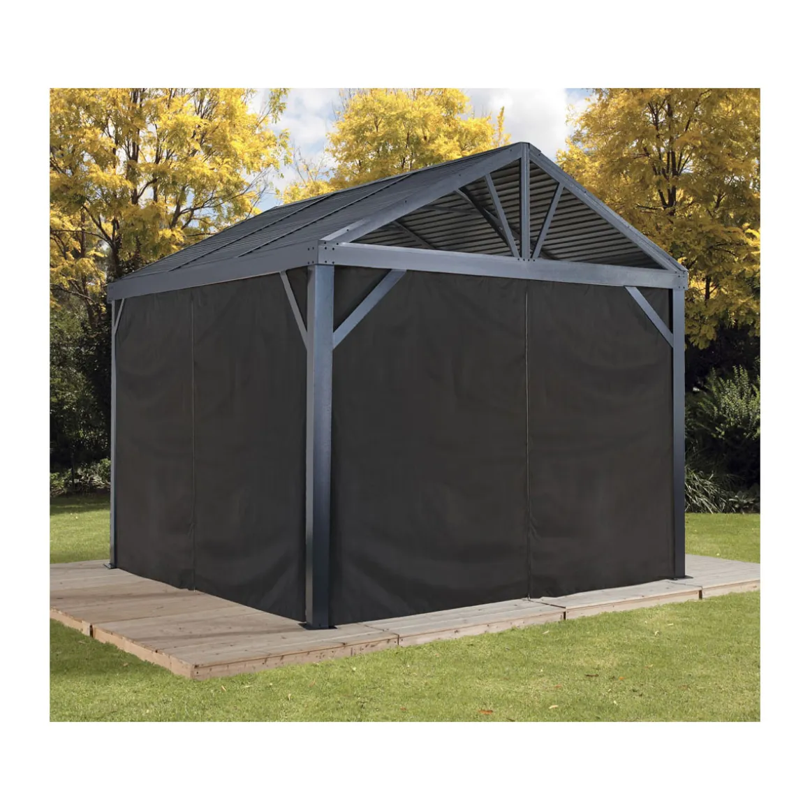 Sojag Pavillon South Beach 1212 364,3x364,3x310cm Basaltgrau