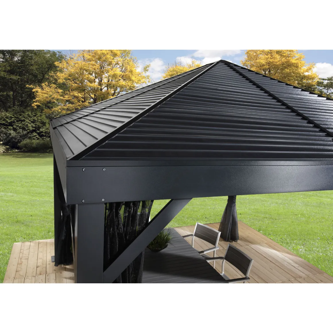 Sojag Pavillon South Beach 1212 364,3x364,3x310cm Basaltgrau