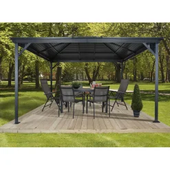 Sojag Pavillon Ventura 1010 295,5x295,5x260,5cm Basaltgrau