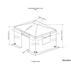 Sojag Winterabdeckung für 1014 Modelle Grau