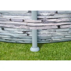Summer Waves Elite Frame Pool 427x427x107cm Stein Grau