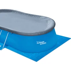Summer Waves Quick Frame Pool 549x305x107cm Blau