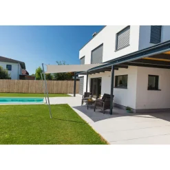 Viereck-Segel Cannes 3 x 3 m grey