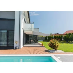 Viereck-Segel Capri 4 x 4 m grau