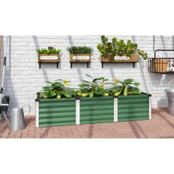 Vitavia Hochbeet „Meta In u. Out 401“, seegras/alu