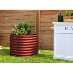 Vitavia Hochbeet Terra rund rubin