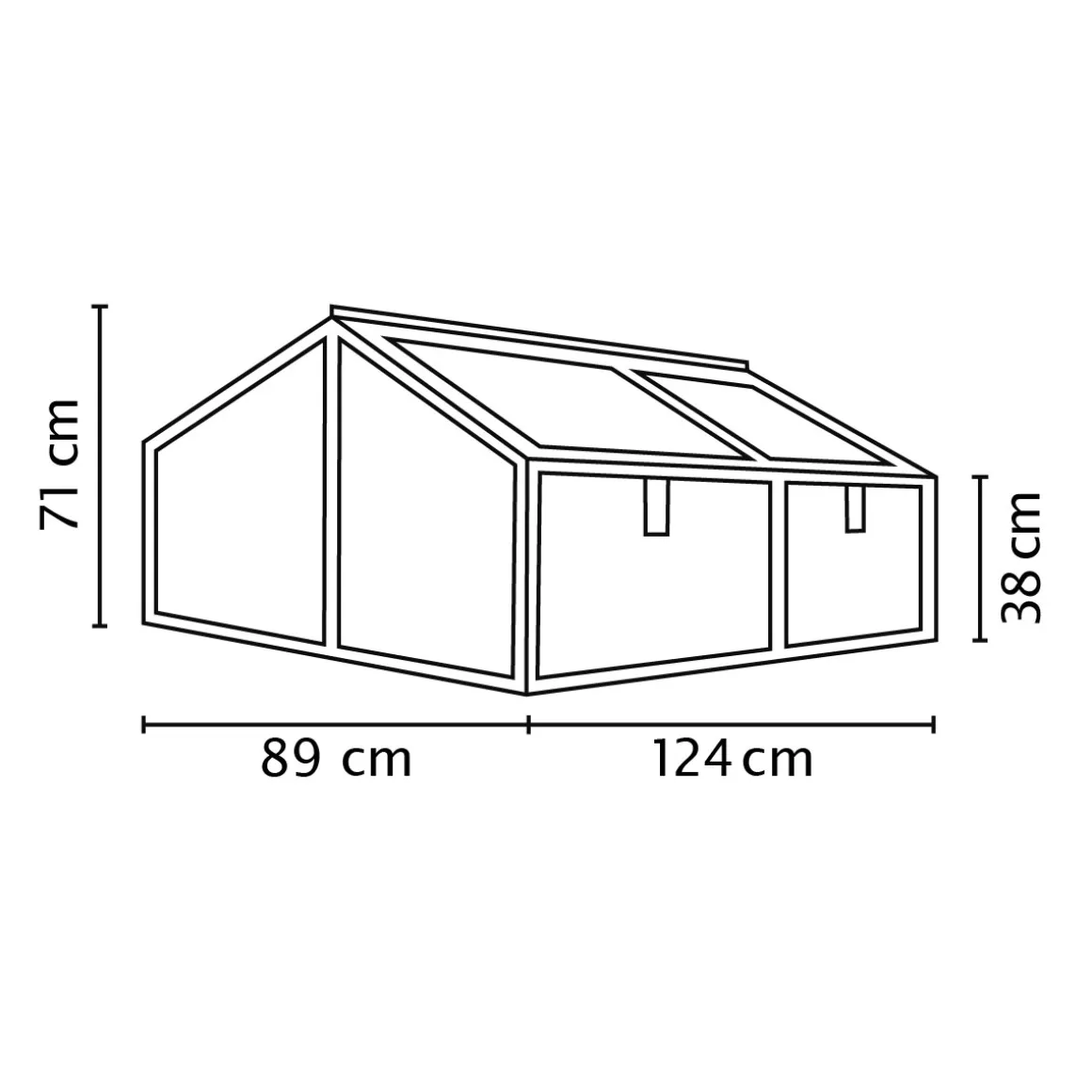 Vitavia Hochfrühbeet Zola ESG schwarz