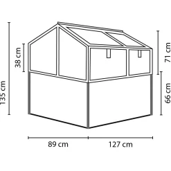 Vitavia Hochfrühbeet Zola HKP schwarz