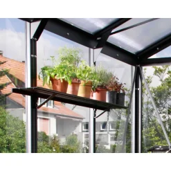 Vitavia Alu-Wandregal für Gewächshaus schwarz