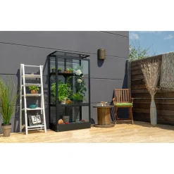 Vitavia Balkongewächshaus 350 0,35m² Stahlfundament schwarz