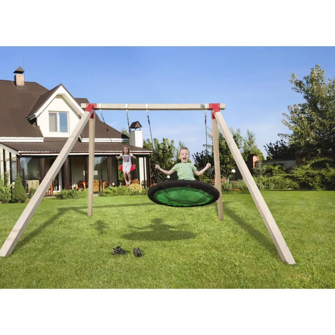 Weka Doppelschaukel Tabaluga inkl Nestschaukel