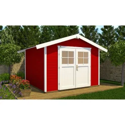 Weka Gartenhaus „122“ Gr.1, schwedenrot