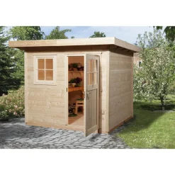 Weka Gartenhaus 170 Größe 2 mit Flachdach