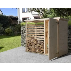 Weka Multifunktionsschrank Maxim mit Holzlagerplatz