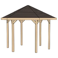 Weka Pavillon 656 Größe 2 399 x 461 x 208 cm