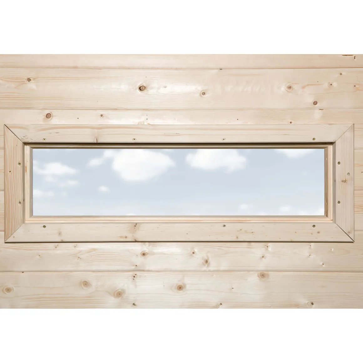 Weka Zusatzfenster für Gartenhaus „21/28 mm“, natur