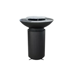 Westmann Feuerschale Feuerstelle inkl. Grillrost 75x75x94cm Schwarz