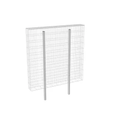 Wilk Gabionen-Zaun 200 x 200 x 25 cm