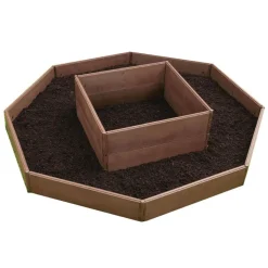 Wingart Variables Hochbeet 8 Paneele Holzstruktur braun