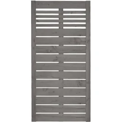 Zaunserie Aalborg Grundelement 90 x 180 cm Fichte basaltgrau lasiert