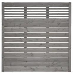 Zaunserie Aalborg Grundelement 180 x 180 cm Fichte basaltgrau lasiert